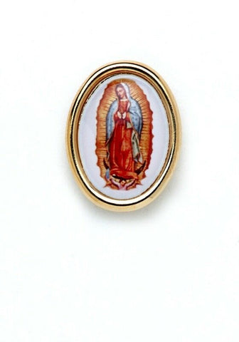 Our Lady of Guadalupe Photo Lapel Pin (2 Pieces) Made in USA