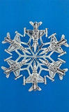 Pewter USAF F-16 SnowWonders Snowflake Ornament/Pendant