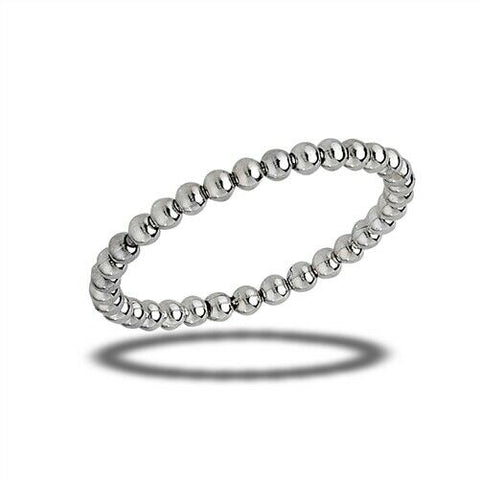 Sterling Silver 2 mm Rolling Bead Ring