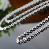 Stainless Steel Chain  Silver Tone Link Cable Chain With Lobster Clasp appr 26in