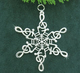 Pewter Music Note SnowWonders Snowflake