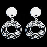 Women's Stainless Steel Multi-Circle Dangle Stud