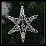 Pewter Irish Shamrock  Snowflake Ornament/Pendant