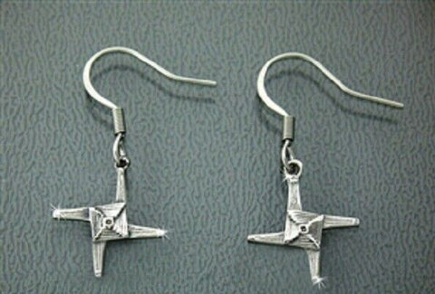 316L Stainless Steel St. Brigid's Cross Earrings