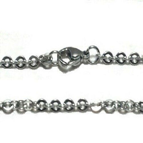 Stainless Steel 20 Inch 2mm oval  Link Neck Chain Necklace