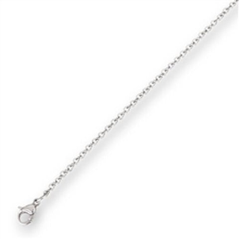 STAINLESS STEEL 2mm ROUND Cable CHAIN 24 IN