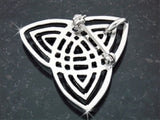 Pewter Triple Trinity Knot Brooch/Pendant