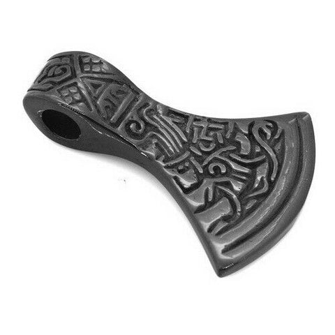 Stainless steel jewelry black plating axe pendant
