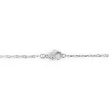 Stainless Steel Braided Rope Chain  Silver Tone 50.5cm(19.5) long,1.7mm
