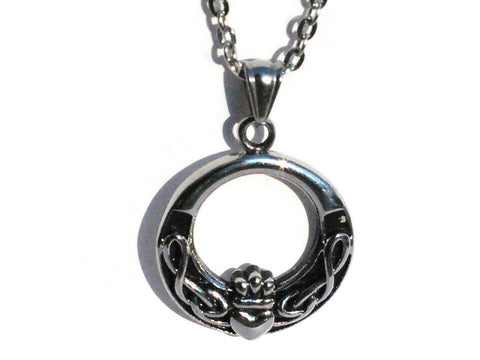 Stainless Steel Celtic Claddagh  Pendant no chain