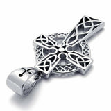 Stainless Steel Celtic  Cross pendant with 24 in stainless steel chain