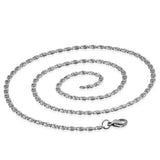 STAINLESS STEEL 2.7 mm Scroll CHAIN 50  cm (19.7 in)