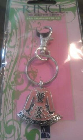 Irish Pewter and Enamel Pink Dancing Dress Bag Charm/Keyring