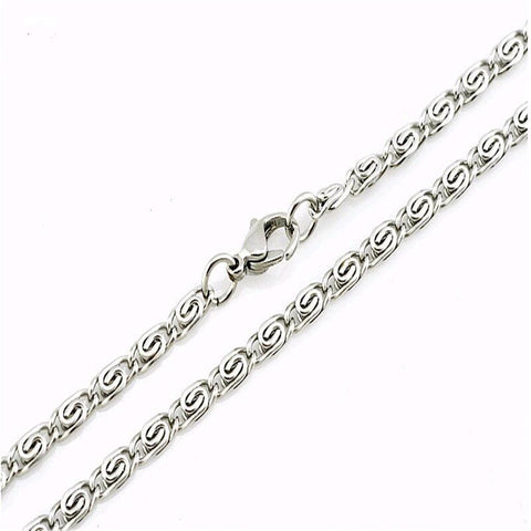 STAINLESS STEEL 5 mm Scroll CHAIN 20 IN