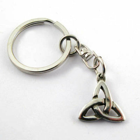 Irish Pewter Celtic Trinity Knot Keyring
