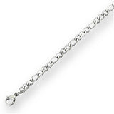 STAINLESS STEEL FIGARO CHAIN 20 in