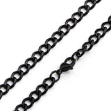 Inox Stainless Steel Black Diamond Curb Chain.