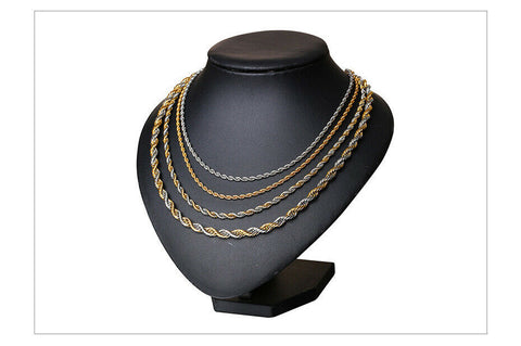 Stainless Steel 18 Inch 2 mm  Rope Necklace