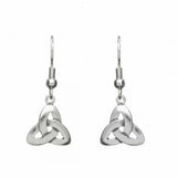 Irish Pewter Celtic Trinity Knot Earrings