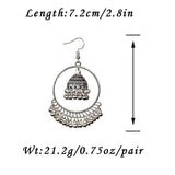 India Style Bell Drop Earrings with Tassels