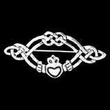 Pewter Claddagh and Celtic Knot Pin