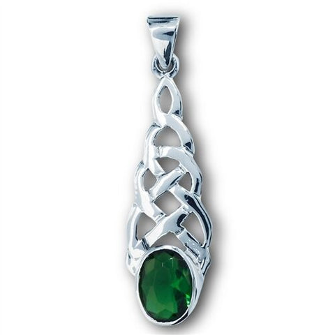 STERLING SILVER CELTIC WEAVE PENDANT