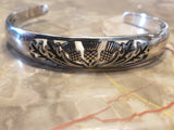 Field Of Thistle Scottish Thistle Cuff bracelet, Scotland, Highland Cuff