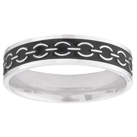 STAINLESS STEEL RING WITH CHAIN