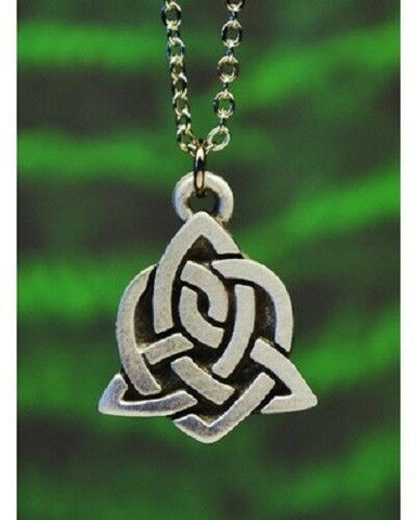 Pewter Celtic Sister Knot Necklace with chain Made in USA